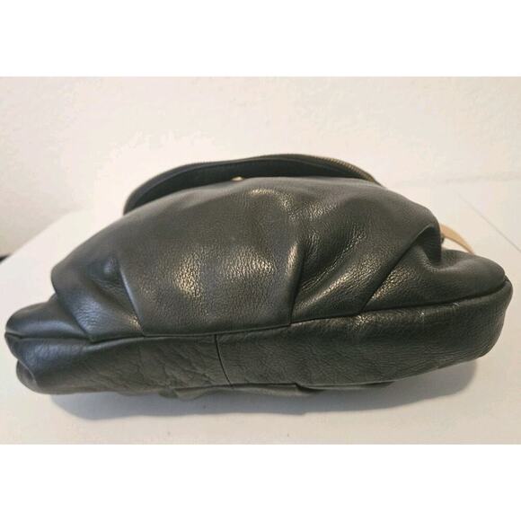 Margot Soft Leather Fold Over Tassel Crossbody Shoulder Bag Blackb13x8x3 - Picture 5 of 12